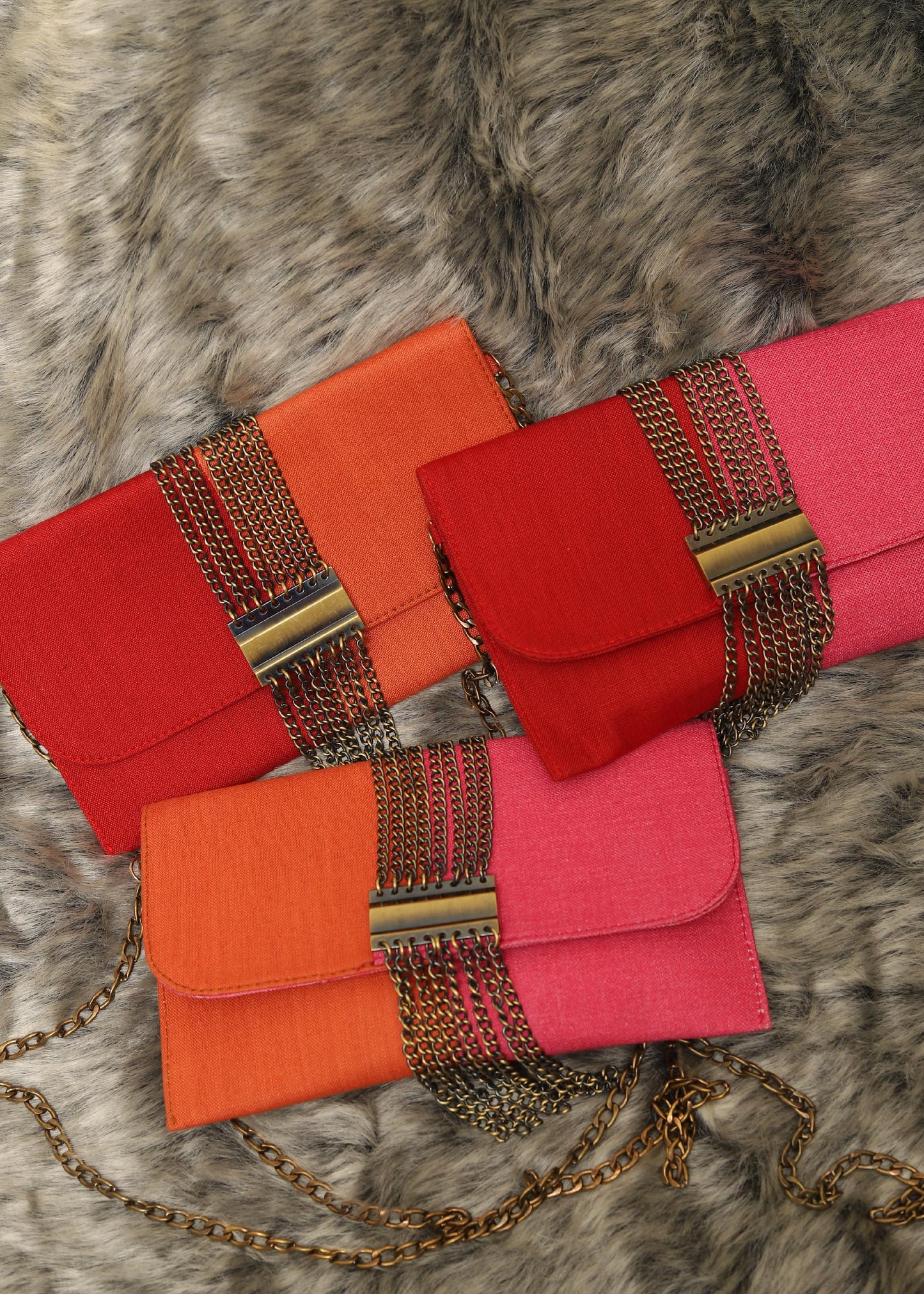 Mia Colour Block Clutch